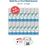 16 Al 14 Öde 150 ml Turmepa Bebek Saç ve Vücut Köpük Şampuanı ve Rosıe - 1 - 5 Yaş - Beyaz