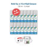 16 AL 14 ÖDE 150 ML Turmepa Bebek Saç ve Vücut Köpük Şampuanı ve ROSIE
