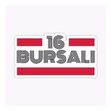 16 Bursalı Plaka Araba Sticker Yapıştırması