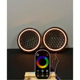 16 cm Dokunmatik Kumandalı Neon Işıklı Midrange Hoparlör Kapağı 1 Takım (2 Adet)