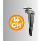 16 cm Metal Klas Koltuk Ayağı Mobilya Ayağı Ünite Ayağı Konsol Ayağı Puf Berjer Ayağı - Krom