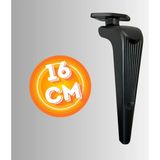 16 cm Metal Klas Koltuk Ayağı Mobilya Ayağı Ünite Ayağı Konsol Ayağı Puf Berjer Ayağı - Siyah
