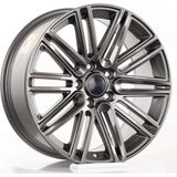 16 Inç 5X100 Bentley Polo Ibiza Uyumlu Gun Metal Elmas Kesim Jant Modeli Volkswagen Seat ( 4 Adet) - Black
