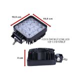 16 Ledli Projektör Kare Lamba COB Ledli Kalın Kasalı 12-110 Volt
