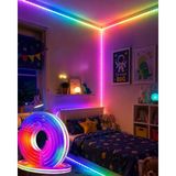 16 Milyon Renk Rgb Neon Şerit LED Iç ve Dış Mekan Dekor Işığı - COMPTR1601-1305 - Çok Renkli