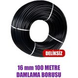 16 Mm Damlama Borusu 100 Metre Delıksız Damla Sulama Hortumu Sulama Sıstemı