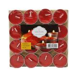 16 PARÇA KIRMIZI TEA LİGHT YUVARLAK MUM (5250)