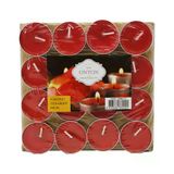 16 Parça Kırmızı Tea Light Yuvarlak Mum (5570)