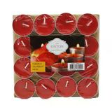 16 Parça Kırmızı Tea Light Yuvarlak Mum-Findit
