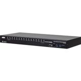 16-Port Usb 3.0 4K Hdmı Kvm Switch, Kabin Tipi, Kabin Montaj Kiti Ürün İle Birlikte Gelir