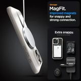 16 Pro Max İle Uyumlu İnce Magsafe Kılıf Ultra Hybrid Sararmaya Dayanıklı Duraclear™ Hava Kanalı Teknolojisi™ Askeri Sınıf Koruma Magfit Frost Natural Titanium Mat Kapak - Acs08382