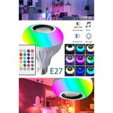 16 Renk Ayarlanabilir Bluetooth Bağlantılı Hoparlörlü Ampul Kumandalı Bağlantılı Ampul Yeni Nesil - RGB