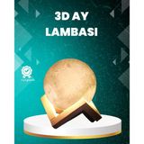 16 Renkli 3D Ay Gece Lambası Rgb Modlu Şarjlı P97876s5937