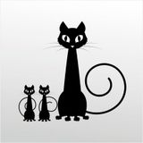 160 cm Aile Kedisi Folyo Sticker