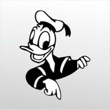 160 cm Daffy Duck Folyo Sticker