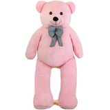 160 cm Dev Pelüş,Papyonlu,Peluş,Yumuşak ve Sevimli Büyük Boy Oyuncak,Oyuncak,Sarılmalık Ayı,Papyonlu,Sevgiliye Hediye,Dev,Büyük Boy (Pembe)