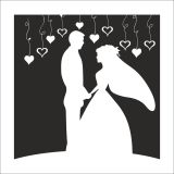 160 cm Gelin Damat Folyo Sticker