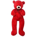 160 cm Papyonlu Peluş Ayı-Dev Boy-Sevgiliye Özel Hediye - % 100 Yerli - Kırmızı