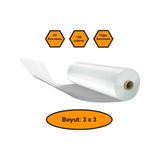 160 Micron Naylon Örtü, Şeffaf Su Geçirmez Naylon, 3x3 Metre