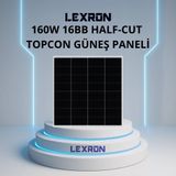 160w 32 Cell 16bb Half-Cut Topcon Mono Güneş Paneli