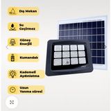 160W Solar Projektör IP67 Beyaz Işık (Su Geçirmez – Dış Mekan) - Siyah