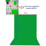 160X400 Cmchromakey Green Screen Greenbox Yeşil Fon Perde Background Backdrop