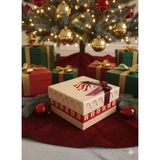 16×16×9 Cm Soren No:4 Kare Hediye Kutusu – Yılbaşı Dekoratif Hediye Paketi Vitrin