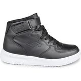 16308 Yüksek Bilekli Siyah - Beyaz Kadın Sneaker Günlük Spor Ayakkabı