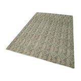 163x259 cm Kareli Kilim Yeşil Kareli Yün El Dokuma Modern Geometrik Etnik Eskitme Desenli Boho Oturma Odası Salon Yolluk Koridor Mutfak Halısı