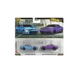 1:64 Hot Wheels Premium Car Culture 2'li Paket 2018 DODGE CHALLENGER SRT DEMON - 2015 DODGE CHARGER SRT HBL96 - JHW47