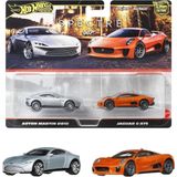 1:64 Hot Wheels Premium Car Culture 2'Li Paket Aston Martın Db10 - Jaguar C-X75