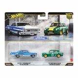 1:64 Hot Wheels Premium Car Culture 2'Li Paket Ford Custom 64 Galıxıe 500 - 67 Ford Anglıa Racer Hbl96 - Jhw50