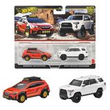1:64 Hot Wheels Premium Car Culture 2'li Paket SUBARU CROSSTREK - 2018 TOYOTA 4RUNNER JBL98