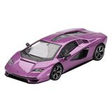 1:64 Mini Gt Lamborghini Countach LPI 800-4 Viola 30th Diecast Model Araba