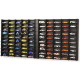 1/64 Ölçek Oyuncak Hobi Koleksiyon 100 Araçlık Set Model Oyuncak Araba Rafı-Eskitme Siyah