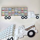 1/64 Tır Modeli Beyaz Hobi Oyuncak Araba Rafı