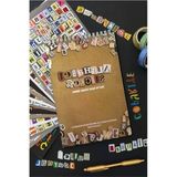 1690+ Adet Harfler İle Sticker Defteri, Scrapbook İçin