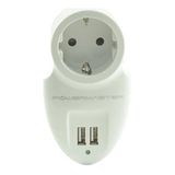 16A-3500W ÇİFT USBLİ TEKLİ AKIM KORUMALI PRİZ ( 79 X 155 MM)