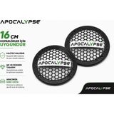 16CM Hoparlör Kapağı - Apocalypse Logolu Kaliteli Plastik Midrange Hoparlör Kapak 16 cm - 2 Adet