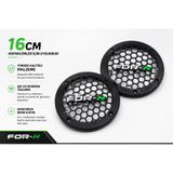 16CM Hoparlör Kapağı - For-X Logolu Plastik Midrange Hoparlör Kapak 16 cm - 2 Adet