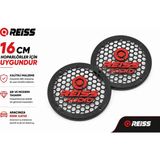 16CM Hoparlör Kapağı - Reiss Logolu Kaliteli Plastik Midrange Hoparlör Kapak 16 cm - 2 Adet