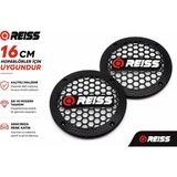 16CM Hoparlör Kapağı - Reiss Logolu Plastik Midrange Hoparlör Kapak 16 cm - 2 Adet