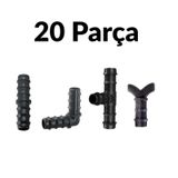 16mm Damlama Boru Tamir Seti 20 Parça Nipel-dirsek-te-tapa Kurtağzı 5 Li
