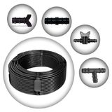16mm Damlama Borusu 33cm Delikli 400 M 4 Litre Damlama Borusu Ve Malzemeleri Hazır Paket