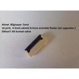 16Pin 0.5 Adımlı Flex Soketi. Flex Ffc Konnektörü 16-0.5-Alt