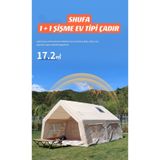 17.2 Metrekare Şişme Çadır Bej