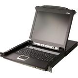17.3" LCD 16-Port PS/2-USB VGA Single Rail LCD KVM Switch (Turkish keyboard)