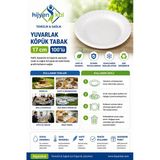 17 cm 100 Adet Köpük Tabak
