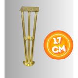 17 cm Metal Boncuklu Koltuk Ayağı Mobilya Ayağı Ünite Ayağı Konsol Ayağı Puf Berjer Ayağı - Gold