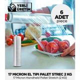 17 Micron El Tipi Palet Strec 2 kg - 6 Adet